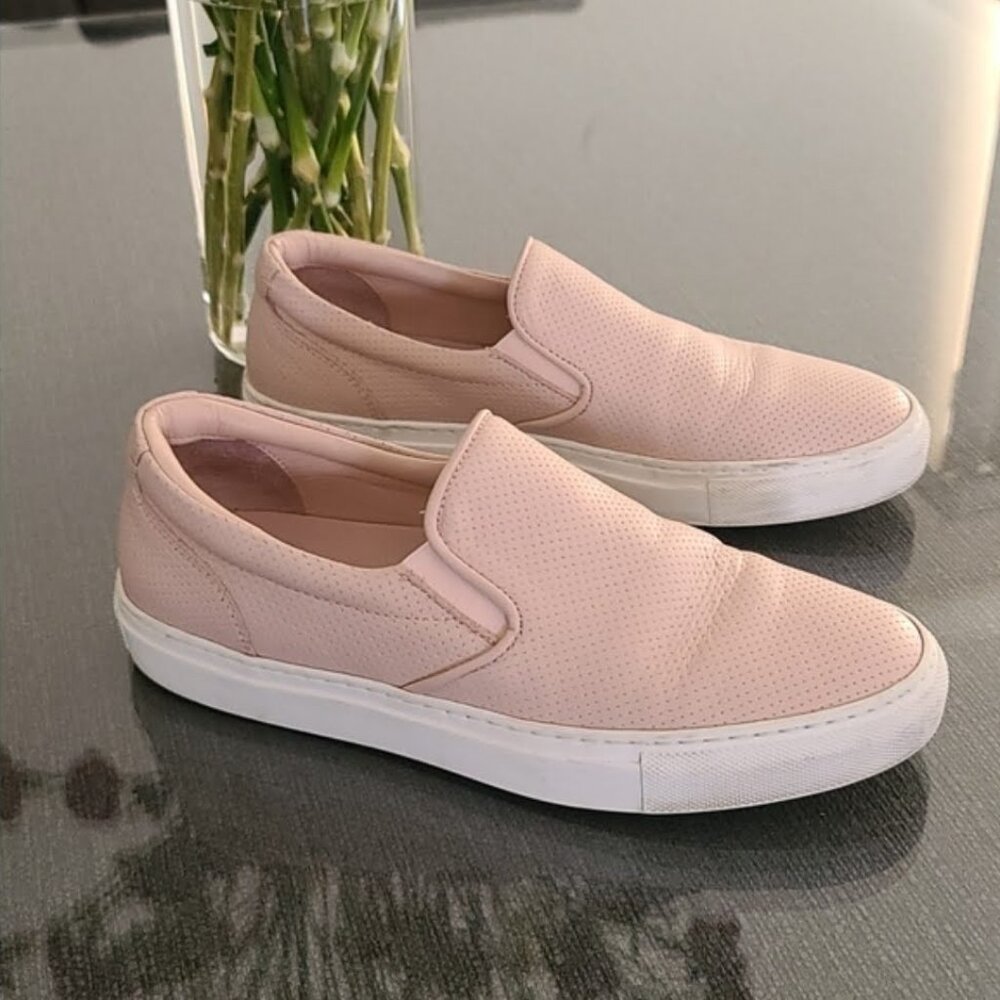 GREATS BROOKLYN Wooster Pink Leather Slip On Sneakers 10 40 MADE IN ITALY - Picture 5 of 15